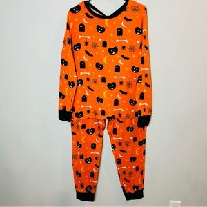 Womens Halloween Pumpkin Spider Ghost Graphic sleep‎ lounge Tee shirt XXL.C23